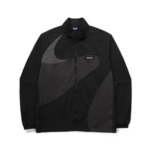 휠라 크링클 곡선절개 바람막이 FS2JKG2134X_BLK