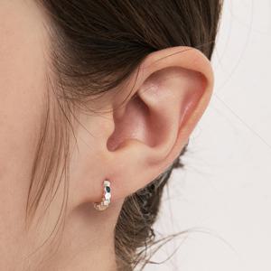 [~3/18 원석팔찌][sv925] honeybee one-touch earring