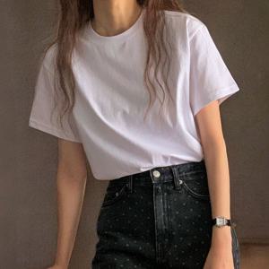 반팔의 정석 2번 바이오워싱 기본 티셔츠