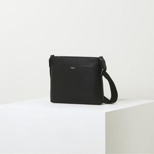 [인기신상] HJBA6E892BK_남성 블랙 로고배색 가죽 크로스백