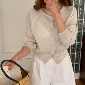 [브리치]  /  살안타템/린넨40%  데이지 린넨 여름 가디건 4color