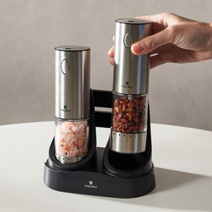 자동충전 소금 후추 전동 그라인더 1+1 올인원세트 통후추 NKG424S