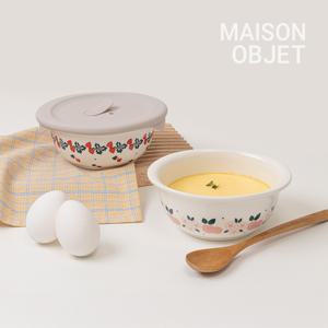 프라카 폴란드풍 도자기 냉동밥용기 450ml 2P 세트