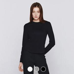 여자 스판 라운드긴팔티셔츠 326508