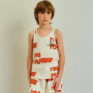 피규어 올오버 와플 탱크탑(CREAM)