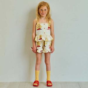 라이언 올오버 우븐 프릴 쇼츠(CREAM)