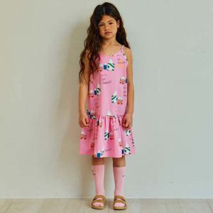 하우스 올오버 우븐 드레스(PINK)