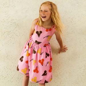 마우스 올오버 우븐 드레스(PINK)