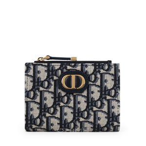 디올 반지갑 몽테인 30 달리아 오블리크 블루