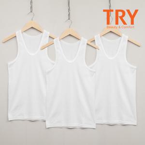 순면 남성 민소매 런닝셔츠 메리야스 3매세트