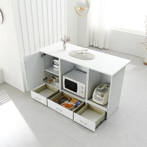 리도 아일랜드식탁 테이블 렌지장 밥솥장 수납 홈바 1400