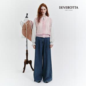 25FW 프린지 와이드 데님 팬츠