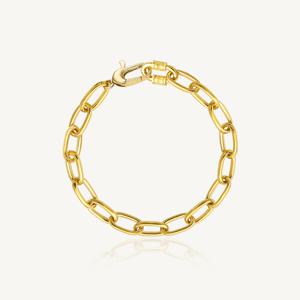 베이직 할로우 체인 팔찌 24K 순금 9.375g