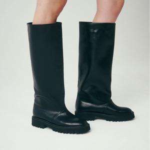 [★예원 착용] 청키힐 와이드 롱부츠 412348004 (4cm/2colors)