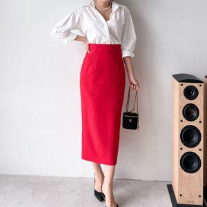 여자 사계절 하이웨스트 슬림 롱스커트 봄 여름 가을 겨울 핏이 예쁜 정장치마 모임룩 하객룩 오피스룩 결혼식