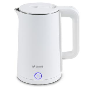 허브 SUS304 스텐 이중단열 대용량 원터치 무선 전기주전자 화이트 1.8L