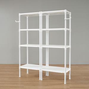 왕자 60더블타공선반(화이트) 4단_선택형_643