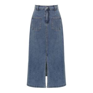 [롯데백화점][에이비에프지]포켓 포인트 H라인 데님 롱 스커트 APY4ZS32J