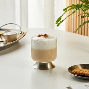 스텐 받침 내열 유리잔 250ml