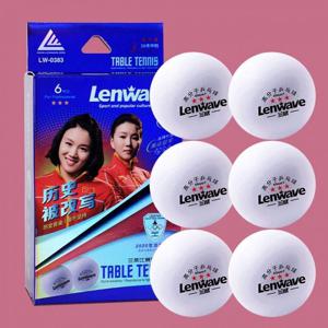 런웨이브 LW-0383 쓰리스타 탁구공 6개입 3성 시합용