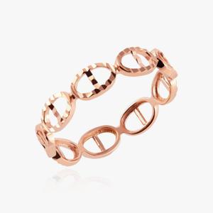 엘렌쥬얼리 14K 컷팅 원형 사다리 미스 링 금 반지