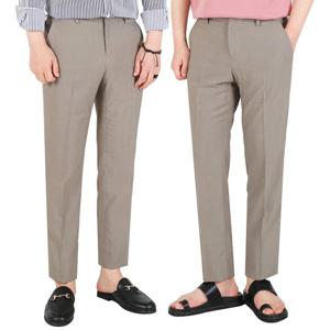 [하프클럽] 여름 슬림 일자핏 남자 베이지색 정장바지 캐주얼 양복 슬랙스