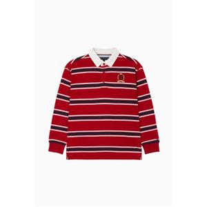 타미힐피거 인터록 스트라이프 럭비 티셔츠 (T42F7KKT510BT1XLD)