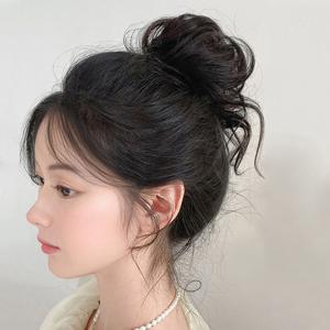 [브리치] HOTBBA / 애교머리 웨이브 똥머리 밴드 부분가발 LM 1003663