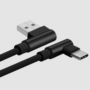 C타입 L자 패브릭 고속충전 케이블 핸드폰 휴대폰 충전선 충전케이블