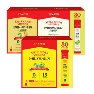 애플 사이다 비니거 30스틱 x 3가지 맛 혼합 (애사비 총 90스틱)