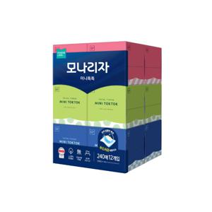 미니톡톡 미용티슈 240매 12개입 1팩 각티슈 휴지 화장지_JS