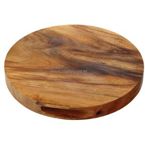 아카시아 나무재 원형 도마 3size