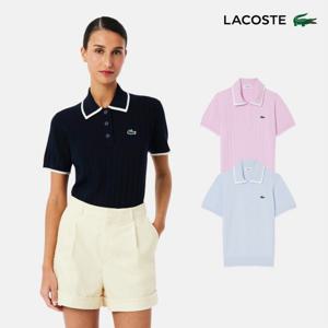 공식 여성 골프 텍스쳐 반팔 폴로 스웨터 AF9430-56G 3종 택1