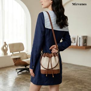 캔버스 복조리 버킷백 여성 미니 토트 크로스백 1732