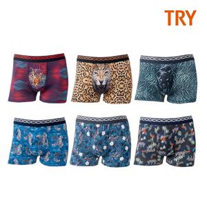 남성 호랑이 나염 드로즈 택1