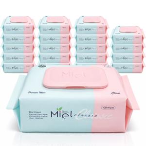 미엘 물티슈 클래식 캡형 100매 20팩