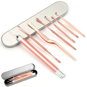 LED 핑크골드 귀청소세트 귀이개 귀파개 귀후비개 이 귀이개 핑크골드귀청소세트