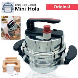 [29%OFF][정품]미니올라 신형 ㄷ형 1.2L 뉴버전 5분 누룽지 가마솥 바로밥 2~3인용 풀세트(사출세트)/ 통3중스테인리스/3중안전
