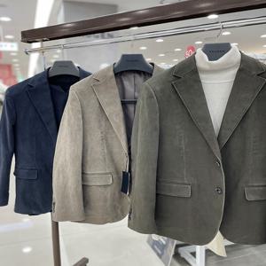 남성 면 혼방 코튼 워싱 스웨이드 라이크 캐주얼 콤비 자켓 3컬러_JK