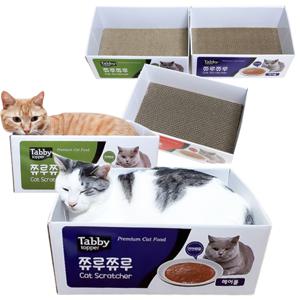 테비 쮸루쮸루 박스 고양이 스크래쳐 (헤어볼)