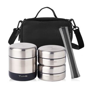 올 스텐 보온도시락 세트 6P (300+200+200ml+젓가락+젓가락케이스+가방)