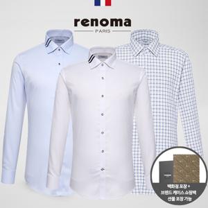 레노마셔츠 긴팔 스판 구김적은 일반핏 슬림핏 정장 와이셔츠 남방