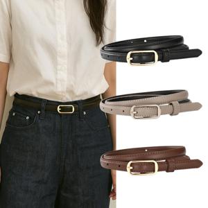 여성용 라운드 벨트 자켓 원피스 슬림 가죽 허리띠