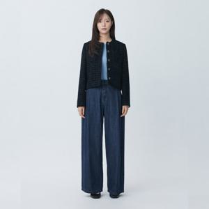 [플라스틱아일랜드] 라운드넥 아웃포켓 울트위드 자켓 PR4WJ061