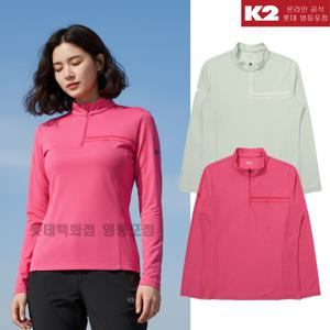 K2 여성 봄 청량한 터치감의 기능성 긴팔 집업 티셔츠 KWP24292YD