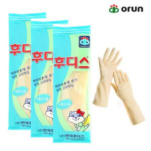 후디스 고무장갑 식품조리용 3세트
