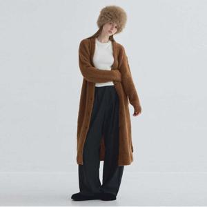 [몰리올리][최초가568,000]파일로 알파카 롱 가디건_MW5WSW01