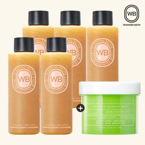 레몬청 클렌저_허니&레몬 5병 + 어성초패드 1박스