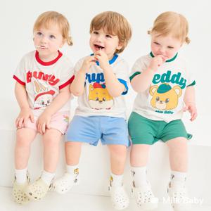 귀여운동물친구들링거티셔츠(3color)_N