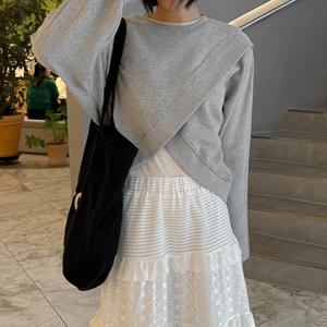 [~66][자체제작] 도쿄 크롭 랩 맨투맨